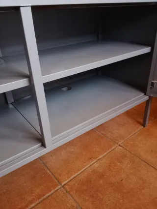 Armario Ikea PS gris metal 119x63cm