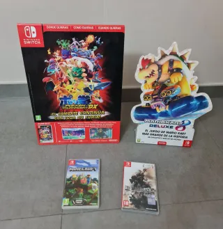2 videojuegos para Nintendo Switch + 2 flyers