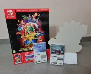 2 videojuegos para Nintendo Switch + 2 flyers