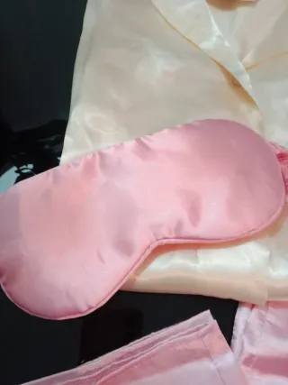 Pijama Satén Rosa y Amarillo Talla XL