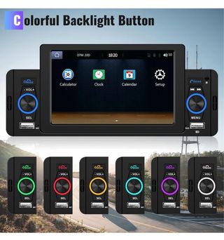 Radio de Coche 1 DIN con Apple Carplay AndroidAuto