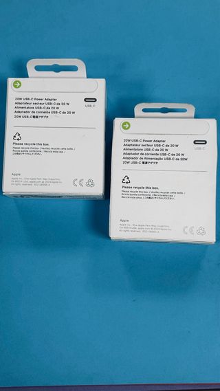 2 Cargadores Apple USB-C 20W