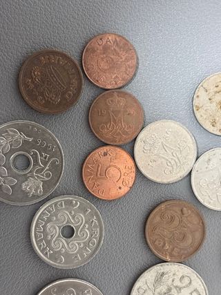 Lote 12 Monedas Coronas Danesas