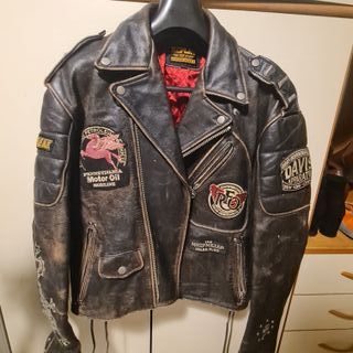 Giubbotto Pelle Replay Vintage Anni '90