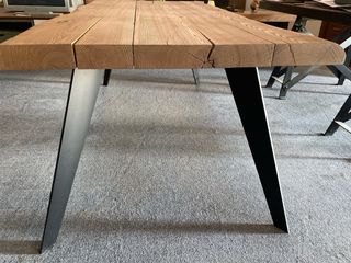 Mesa Comedor Rústica Madera y Metal