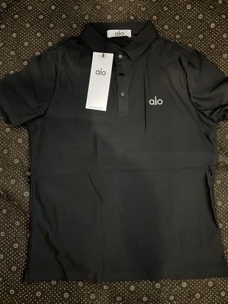 Camisa Polo Alo Negra