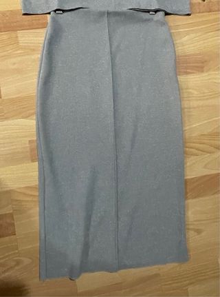 Conjunto punto Zara gris