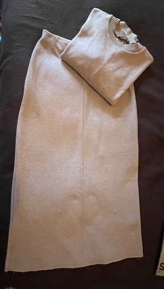 Conjunto punto Zara gris