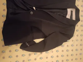 Chaqueta Zara Basic Mujer Negra