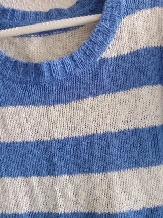 Jersey rayas azul y blanco
