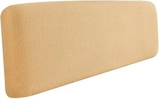 Mustard - Funda elástica para cabecero de cama, funda elástica para cabecero de cama de matrimonio, lavable, para decoración de