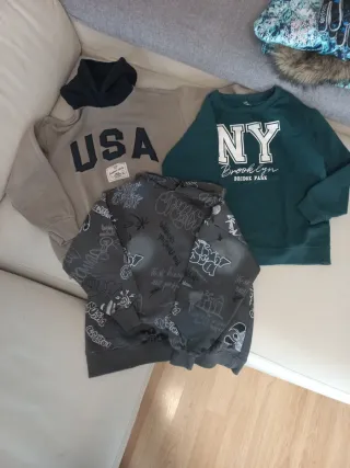 3 Sudaderas Talla 9-10 Años