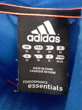 Sudadera Adidas Azul con Cremallera