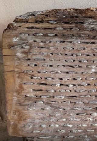 Trillo antiguo de madera