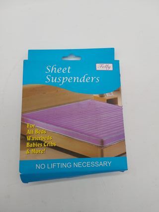 Felly 4 Piezas Sujetadores para Sábanas Ajustables Elásticos Correas Cama Clips para Sábana Bajera Fundas de Colchón Sofá (Blanc