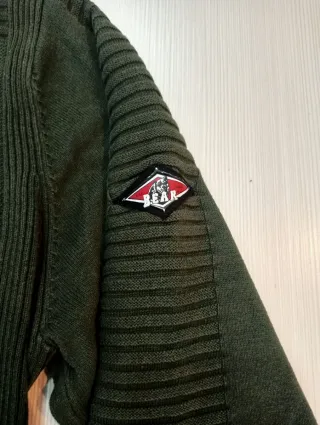 Maglione uomo verde militare