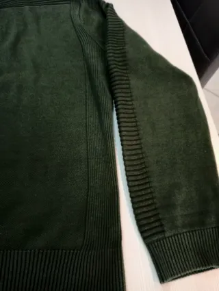 Maglione uomo verde militare