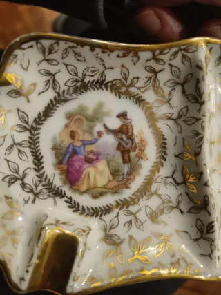 Cenicero de porcelana Limoges