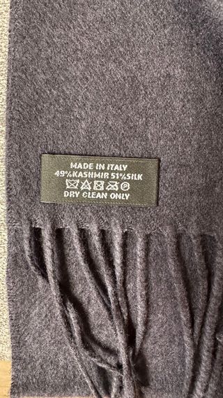 Bufanda Patek Philippe Negra Lana