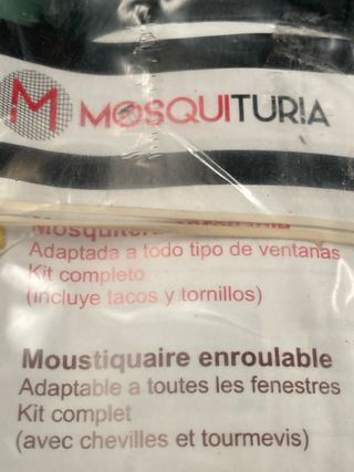 Mosquitera enrollable y recortable de aluminio