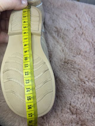 Blucher infantil beige T.25