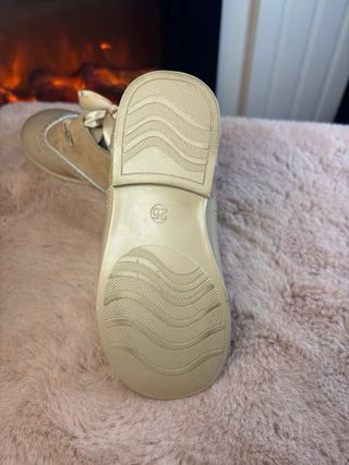 Blucher infantil beige T.25