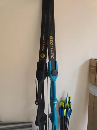 Lote tiro con arco: 2 arcos+diana 60x60+complement