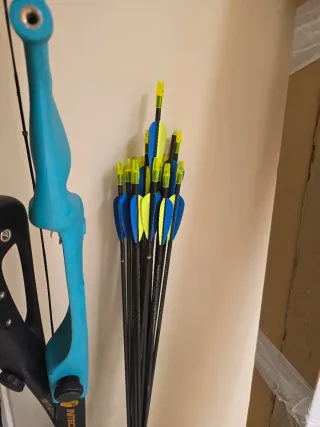 Lote tiro con arco: 2 arcos+diana 60x60+complement