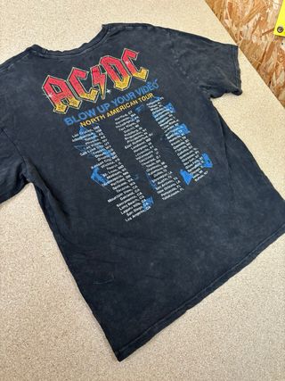 Camiseta ACDC USA Tour Vintage Negra