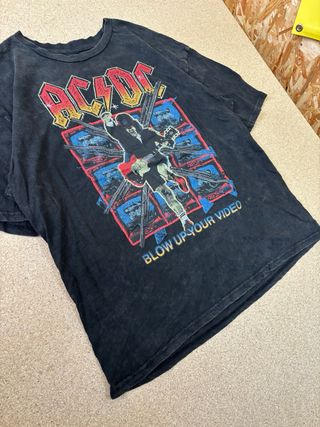 Camiseta ACDC USA Tour Vintage Negra