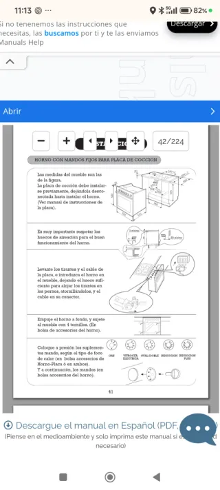 Horno Fagor Blanco 2H 411