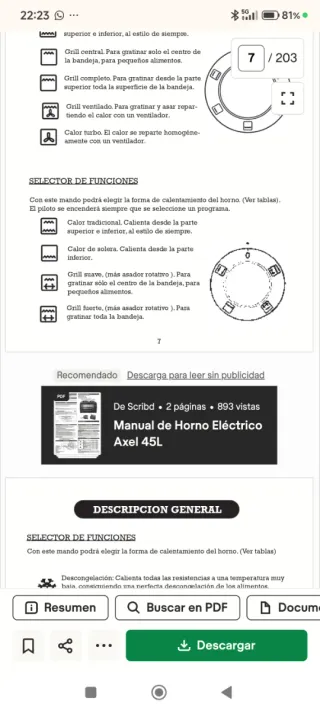 Horno Fagor Blanco 2H 411