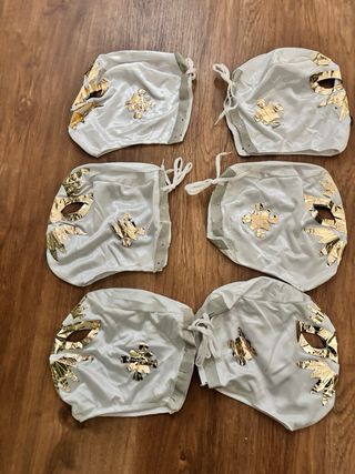 Lote 6 Máscaras Lucha Libre Mexicana Blancas