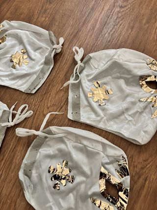 Lote 6 Máscaras Lucha Libre Mexicana Blancas