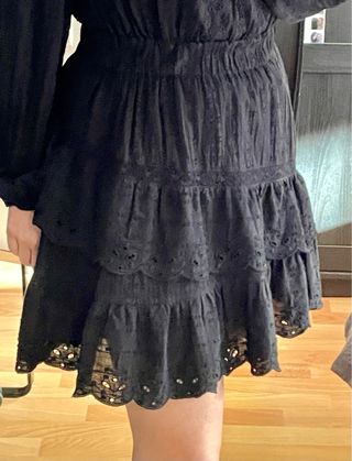 Vestido negro Zara corto
