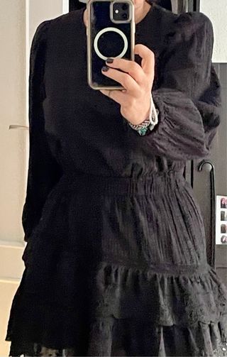 Vestido negro Zara corto