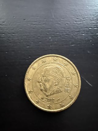 Moneda 50 céntimos Bélgica 2012