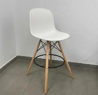 ECONOMICO TABURETE BAR BLANCO/NEGRO