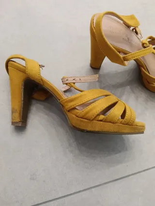 Sandalias mujer amarillas talla 36