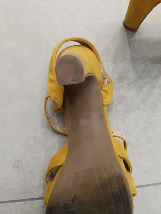 Sandalias mujer amarillas talla 36