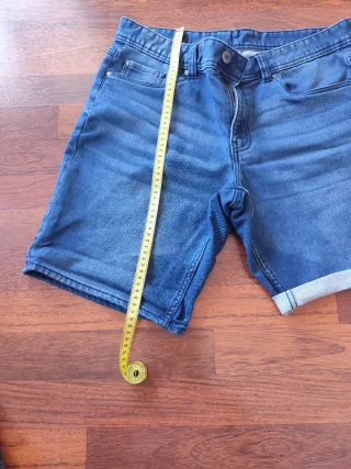 Bermuda vaquera azul