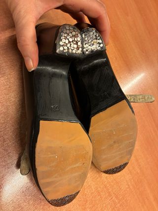 Zapatos Flamenco Tacón Correa Hebilla