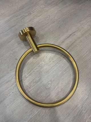 Porta Rolo + Porta Toalheiro Dourado