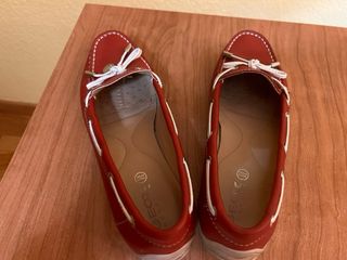 Mocasines Geox Mujer Rojos
