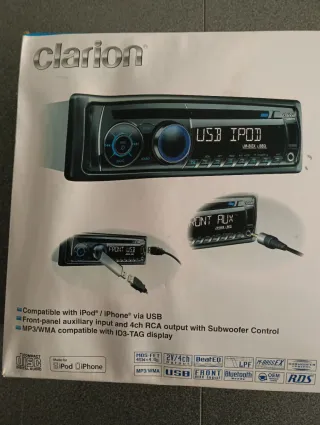 Radio Coche Clarion USB MP3 WMA iPod iPhone