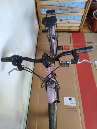 Bicicleta niña morada