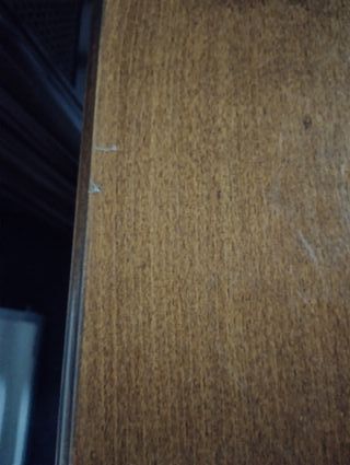 Tavolo da scrivania in legno con 2 cassetti