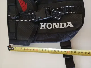 Bolso Riñonera Honda Moto Negro Rojo