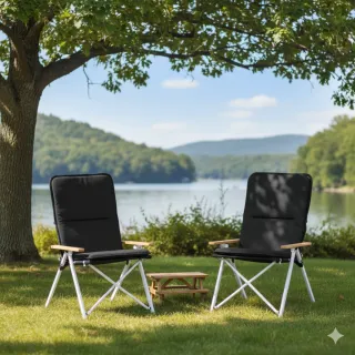 2 Sedie Pieghevoli da Campeggio