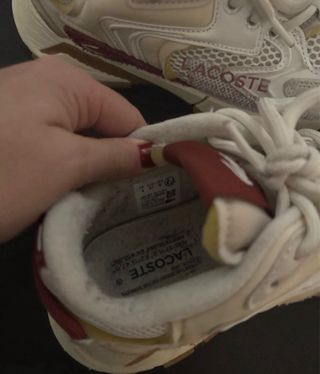 Zapatillas Lacoste Mujer Beige/Blanco